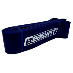 Резинка для подтягивания и спорта EasyFit, Сопротивление 50-110 кг, Длина 208 см, Ширина 64 мм, Толщина 4,5 мм, Латекс, Синий