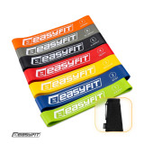 Набор фитнес-резинок для ног EasyFit (7 шт), сопротивление 2,5 - 30 кг, латекс, для фитнеса, силовых упражнений и реабилитации