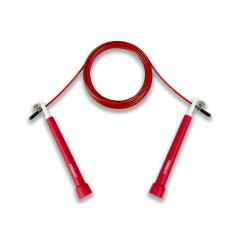 Швидкісна скакалка EasyFit Speed Cable Rop, Довжина до 3 м, Сталь, Пластик, Червоний