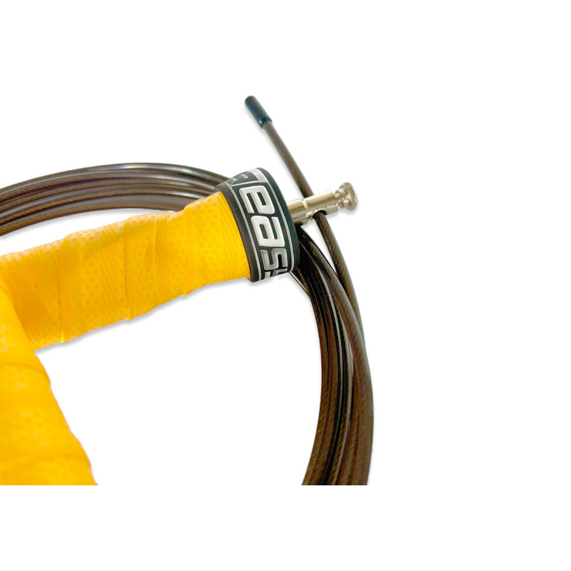 Скакалка для гімнастики EasyFit FlexiJump Pro, Довжина до 3 м, Сталь, Пластик, Жовтий