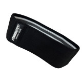 Резинка для фітнесу та спорту тканинна EasyFit HARD, Опір 18-25 кг, Довжина 76 см, Ширина 8 см, Бавовна, Чорний