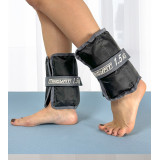 Обтяжувачі для ніг і рук EasyFit (пара), Вага 1,5 кг, Оксфорд, Нейлон, Пісок, Чорно-сірий