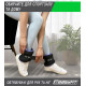 Утяжелители для ног и рук EasyFit Comfort с металлом (пара), Вес 2 кг, Неопрен, Стальная гранула, Черно-голубой