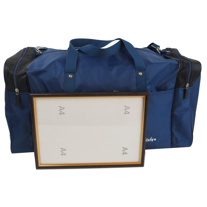 Сумка дорожная 38L Wallaby синяя с черным 340-4