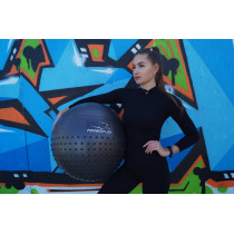 М'яч для фітнесу (фітбол) напівмасажний PowerPlay 4003 Ø75 cm Gymball Темно-сірий + помпа М'яч для фітнесу (фітбол) напівмасажний PowerPlay 4003 Ø75 cm Gymball Темно-сірий + помпа