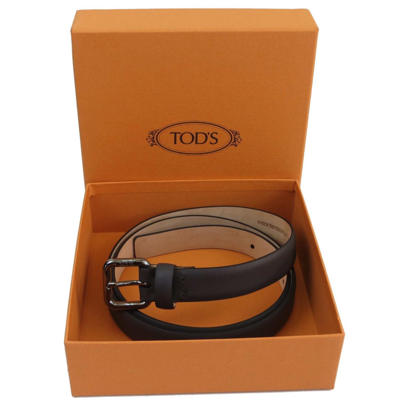 Жіночий шкіряний ремінь Tod's, Італія, сірий