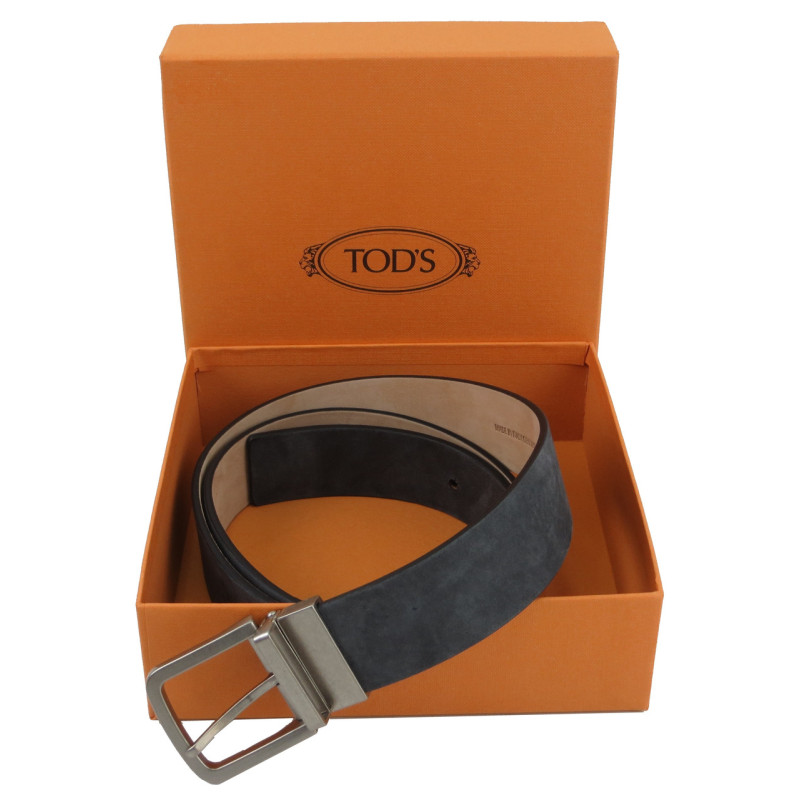 Жіночий ремінь із нубуку Tod's, Італія, графіт