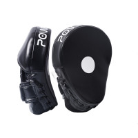 Лапи боксерские PowerPlay 3041 Черные PU [пара]