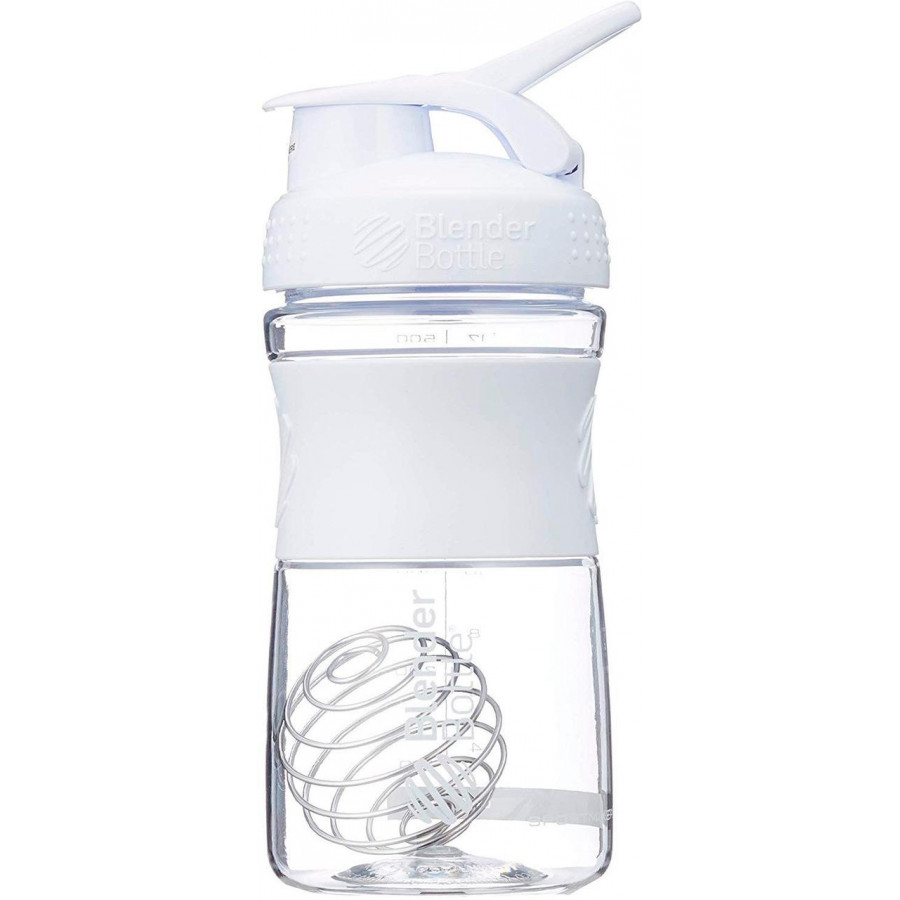 Шейкер спортивний (пляшка) BlenderBottle SportMixer Flip 20oz/590ml White