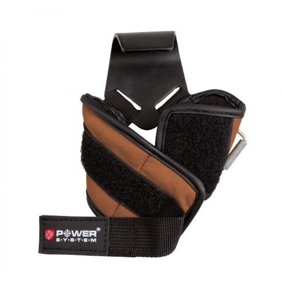 Гаки для тяги на зап'ястя Power System PS-3300 Hooks Brown XL
