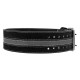 Пояс для пауерліфтингу Power System PS-3800 PowerLifting шкіряний Black/Grey Line M