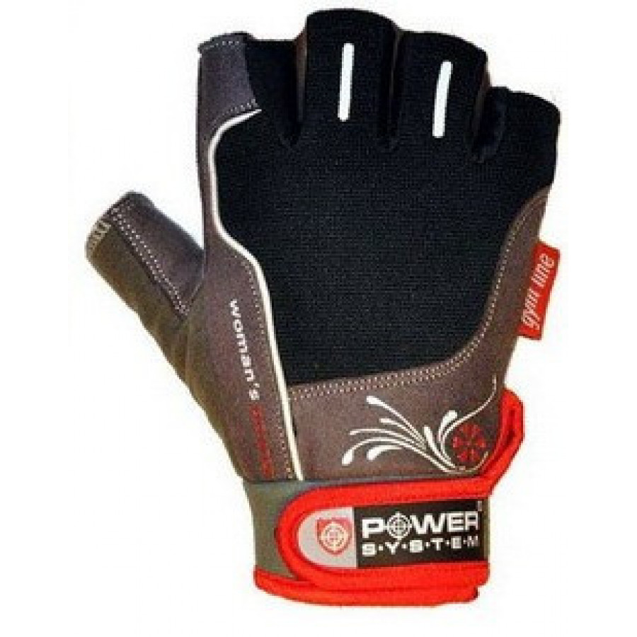 Рукавички для фітнесу Power System PS-2570 Woman’s Power жіночі Black/Red S