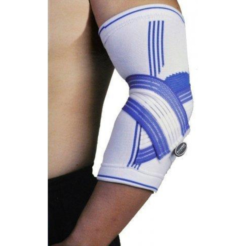 Налокітник Power System PS-6007 Elbow Support Pro White/Blue (1шт.) L/XL