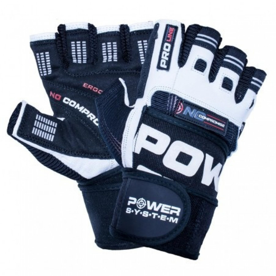 Рукавички для фітнесу Power System PS-2700 No Compromise Black/White XXL
