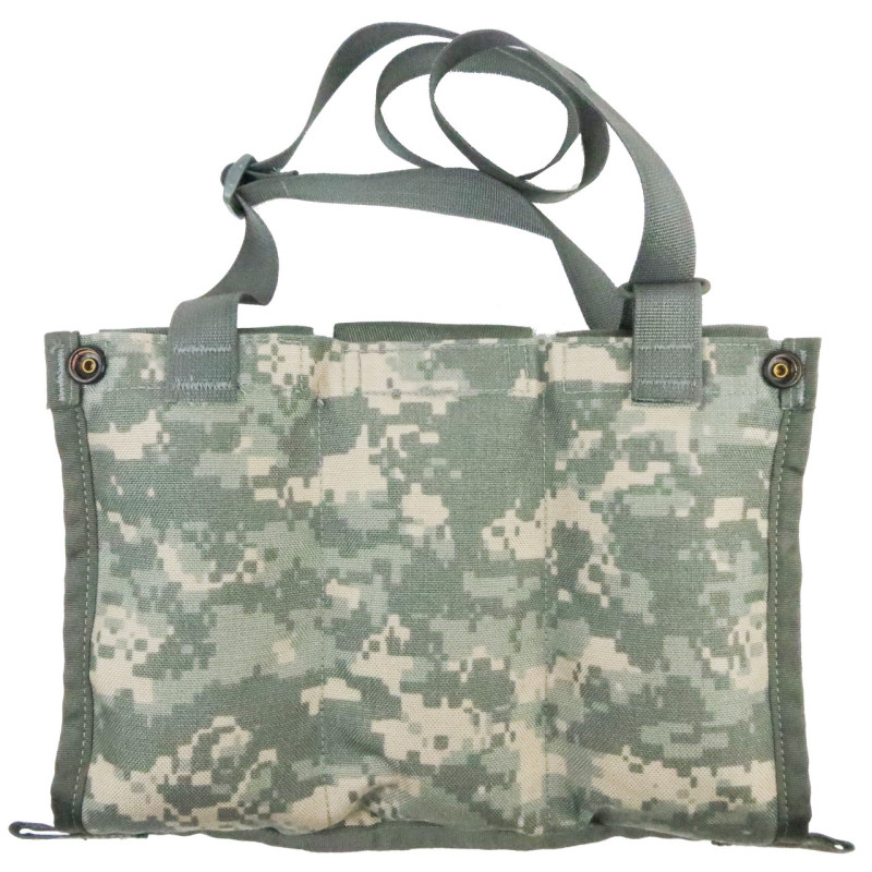 Подсумок тактический для трех магазинов М16, M4 Molle II Bandoleer Ammunition Pouch пиксель