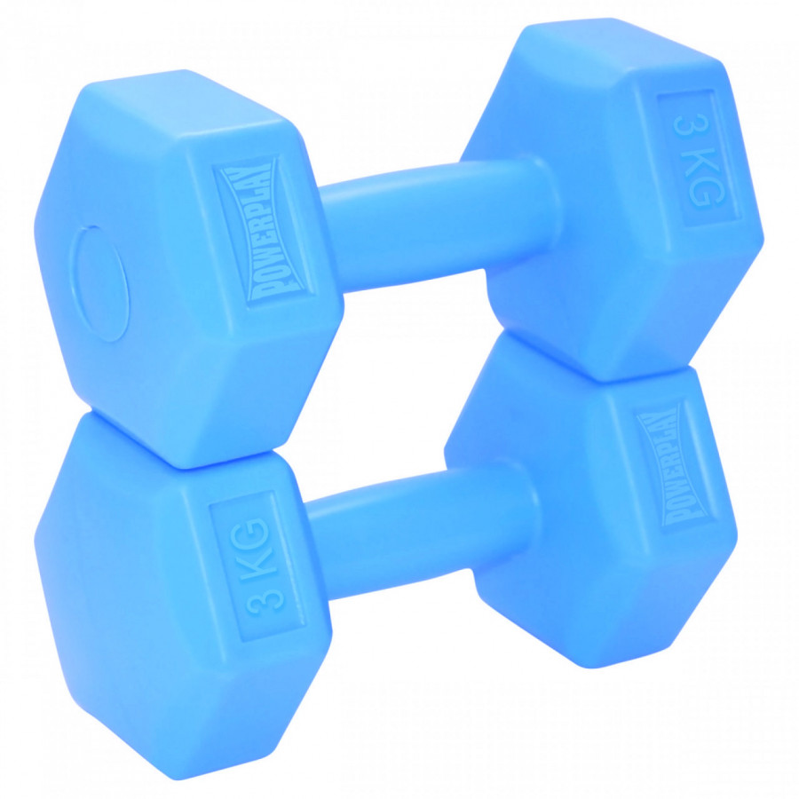 Гантелі композитні PowerPlay 4124 Hercules 2*3 кг. Сині (пара - 2шт.)