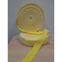 Бинтова стрічка для боксу PowerPlay, Довжина 100 м, Еластична, Бавовна, Нейлон, Жовта 