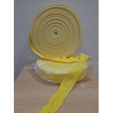 Бинтова стрічка для боксу PowerPlay, Довжина 100 м, Еластична, Бавовна, Нейлон, Жовта 
