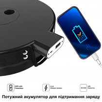 Походный стул с павербанком WCG (телескопическое кресло) чёрный