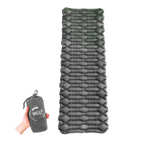 Большой надувной каремат походный, туристический WCG для кемпинга (серый)