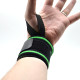 Бинти для зап'ясть (кистьові бинти) MadMax MFA-298 Wrist Wraps 18" Black/Green (пара), Довжина 45 см, Ширина 8 см, Бавовна, Еластан, Чорно-зелений