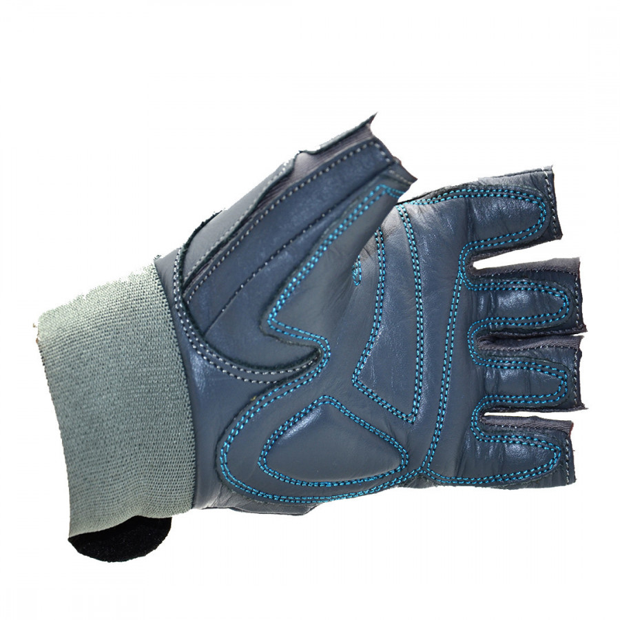 Рукавички для фітнесу MadMax MFG-921 Voodoo Mid grey/light blue M