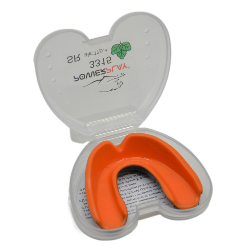 Боксерская кепка PowerPlay 3315 SR оранжево-черная со вкусом мяты