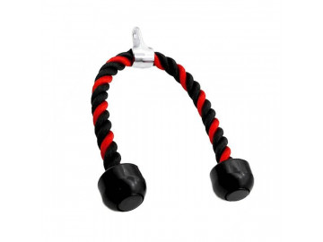 Канат для трицепса з подвійним хватом Power System PS-4041 Triceps Rope Black/Red