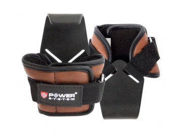 Гаки для тяги на зап'ястя Power System PS-3300 Hooks Brown XL