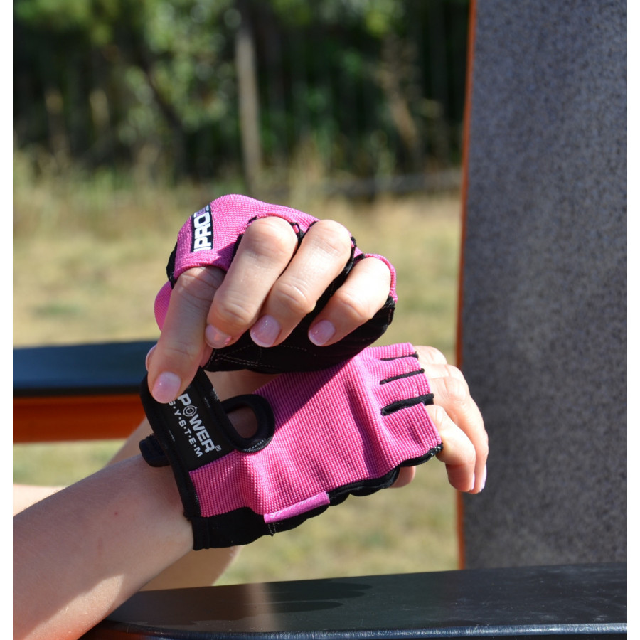 Рукавички для фітнесу Power System PS-2250 Pro Grip жіночі Pink M