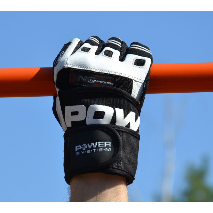 Рукавички для фітнесу Power System PS-2700 No Compromise Black/White XXL