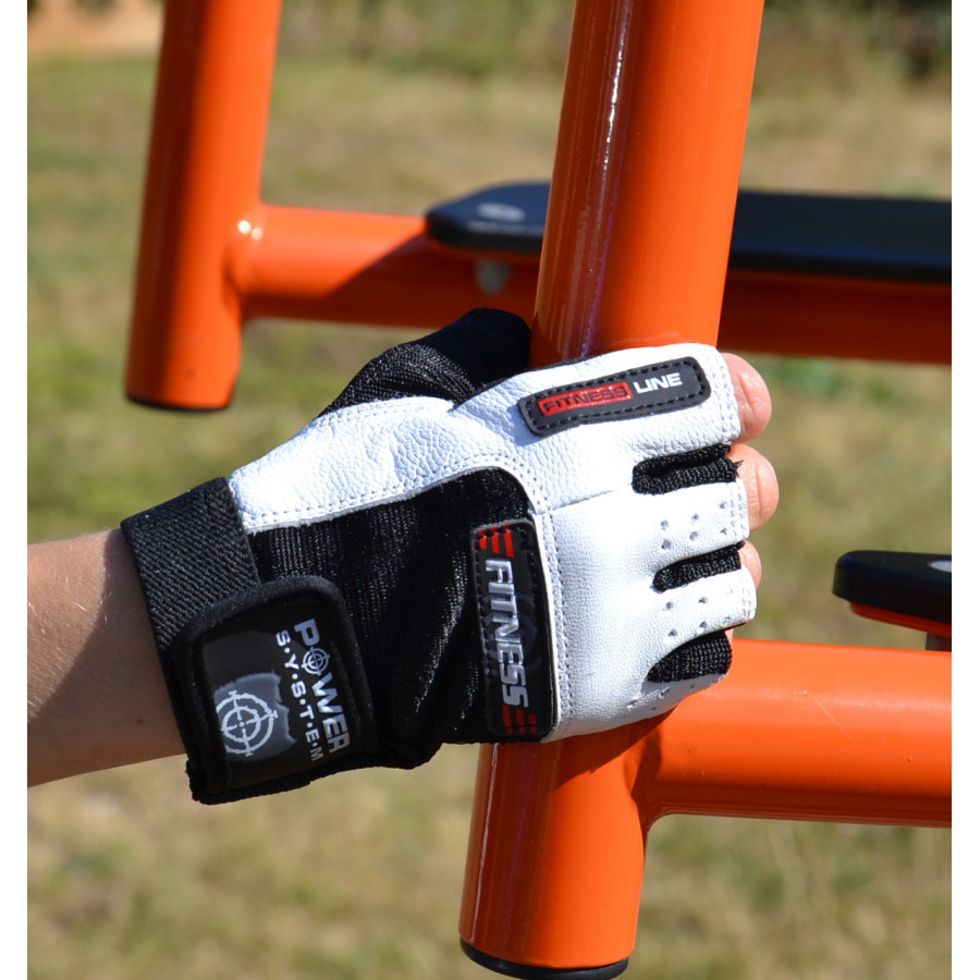 Рукавички для фітнесу Power System PS-2300 Fitness Black/White XL