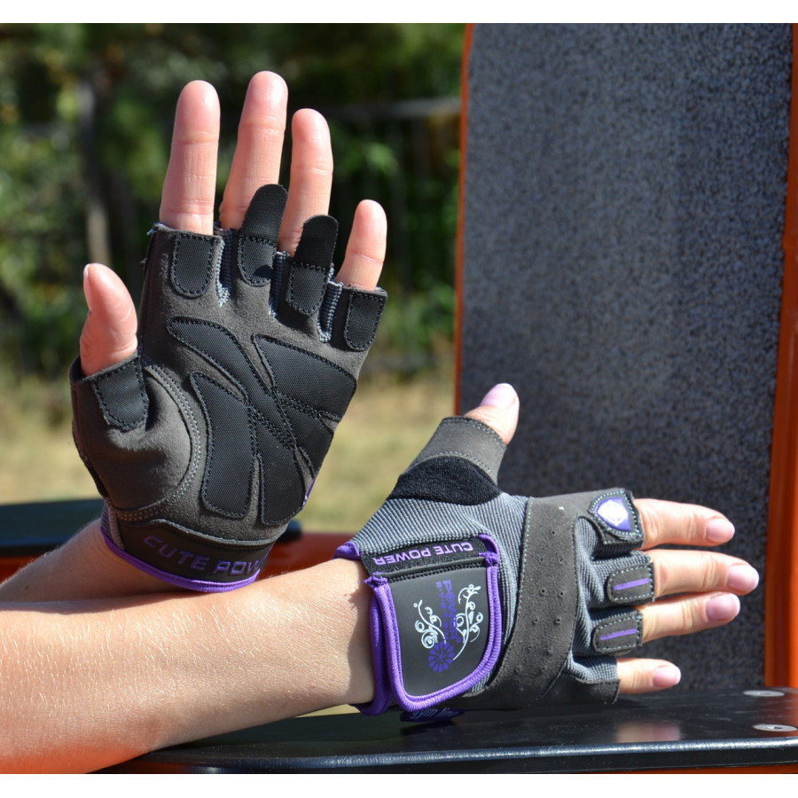 Рукавички для фітнесу Power System PS-2560 Cute Power жіночі Purple XS