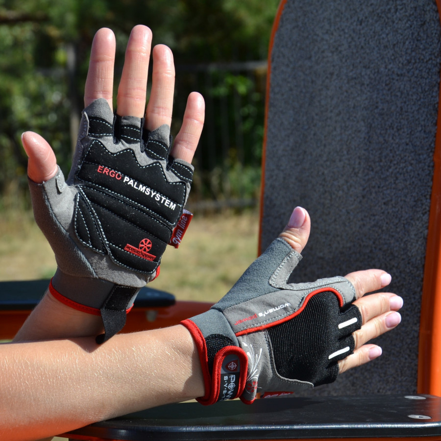 Рукавички для фітнесу Power System PS-2570 Woman’s Power жіночі Black/Red S