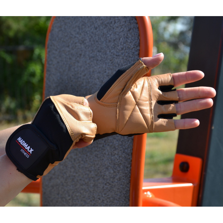 Рукавички для фітнесу MadMax MFG-444 Fitness Brown XXL
