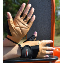 Рукавички для фітнесу MadMax MFG-444 Fitness Brown XXL Рукавички для фітнесу MadMax MFG-444 Fitness Brown XXL