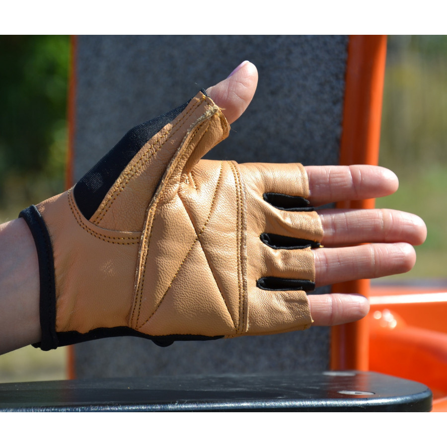 Рукавички для фітнесу MadMax MFG-444 Fitness Brown XXL