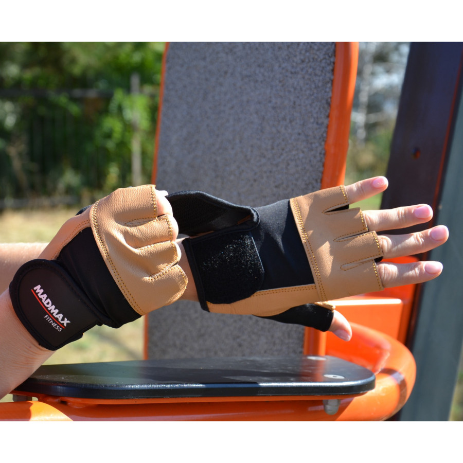 Рукавички для фітнесу MadMax MFG-444 Fitness Brown XXL