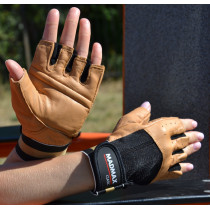 Рукавички для фітнесу MadMax MFG-248 Clasic Brown M Рукавички для фітнесу MadMax MFG-248 Clasic Brown M