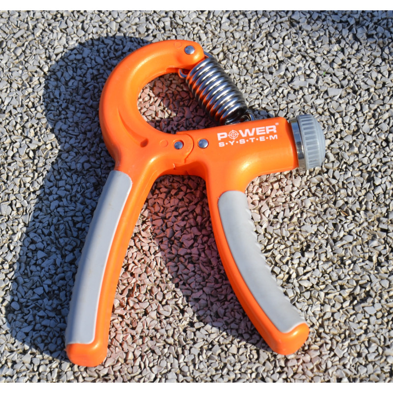 Эспандер кистевой Power System PS-4021 с регулируемой нагрузкой 10-40 кг, Power Hand Grip Orange, Оранжевый