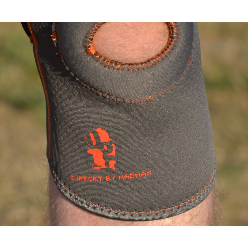 Наколінник MadMax MFA-297 Knee Support with Patella Stabilizer Dark Grey/Orange XL