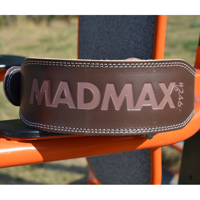 Пояс для важкої атлетики MadMax MFB-246 Full leather шкіряний Chocolate brown L