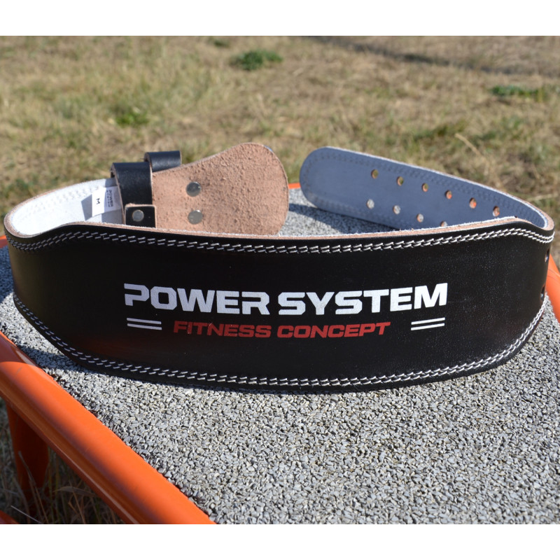 Пояс для важкої атлетики Power System PS-3100 Power шкіряний Black XXL