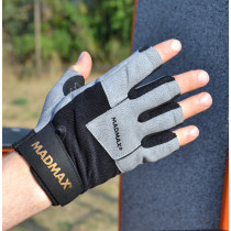 Рукавички для фітнесу MadMax MFG-871 Damasteel Grey/Black XL Рукавички для фітнесу MadMax MFG-871 Damasteel Grey/Black XL