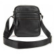 Чоловіча шкіряна сумка планшетка Tiding Bag чорна