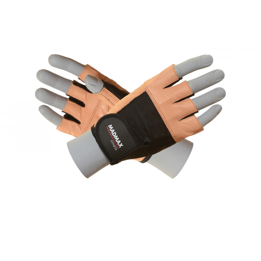 Рукавички для фітнесу MadMax MFG-444 Fitness Brown XXL