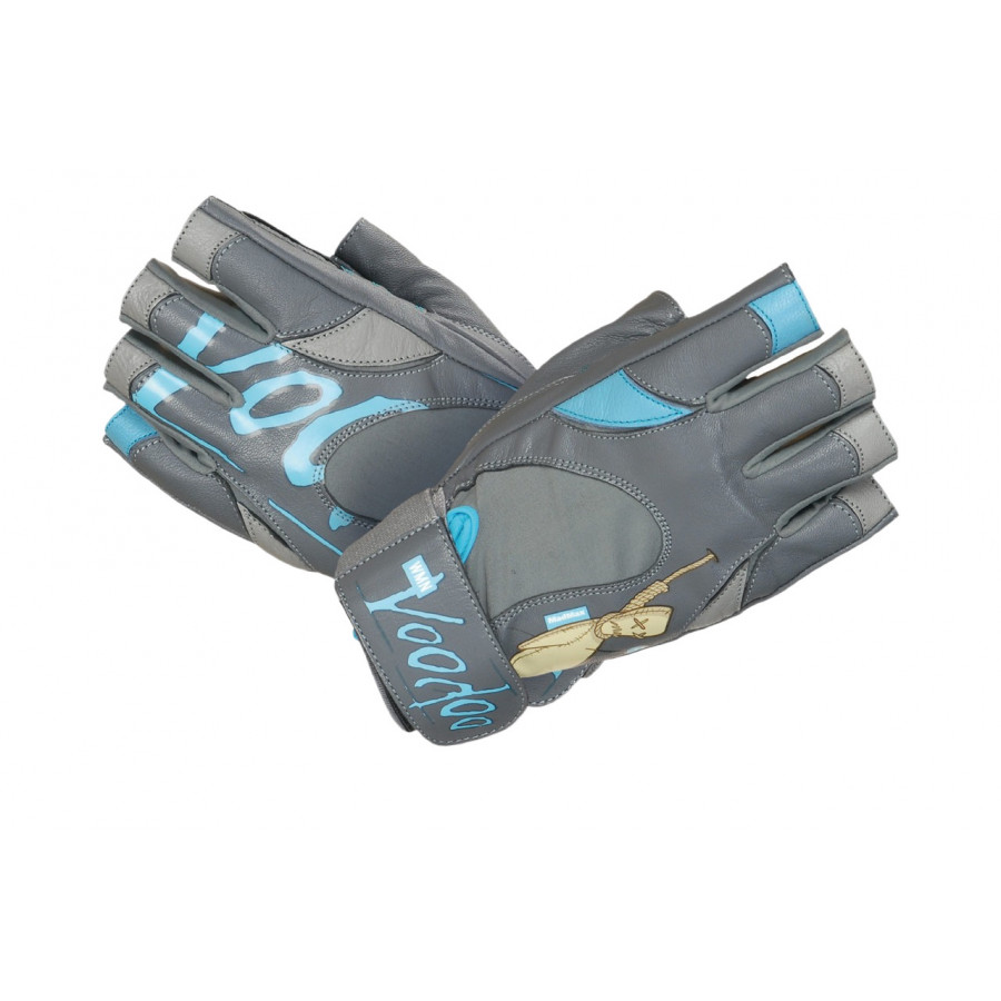 Рукавички для фітнесу MadMax MFG-921 Voodoo Mid grey/light blue M