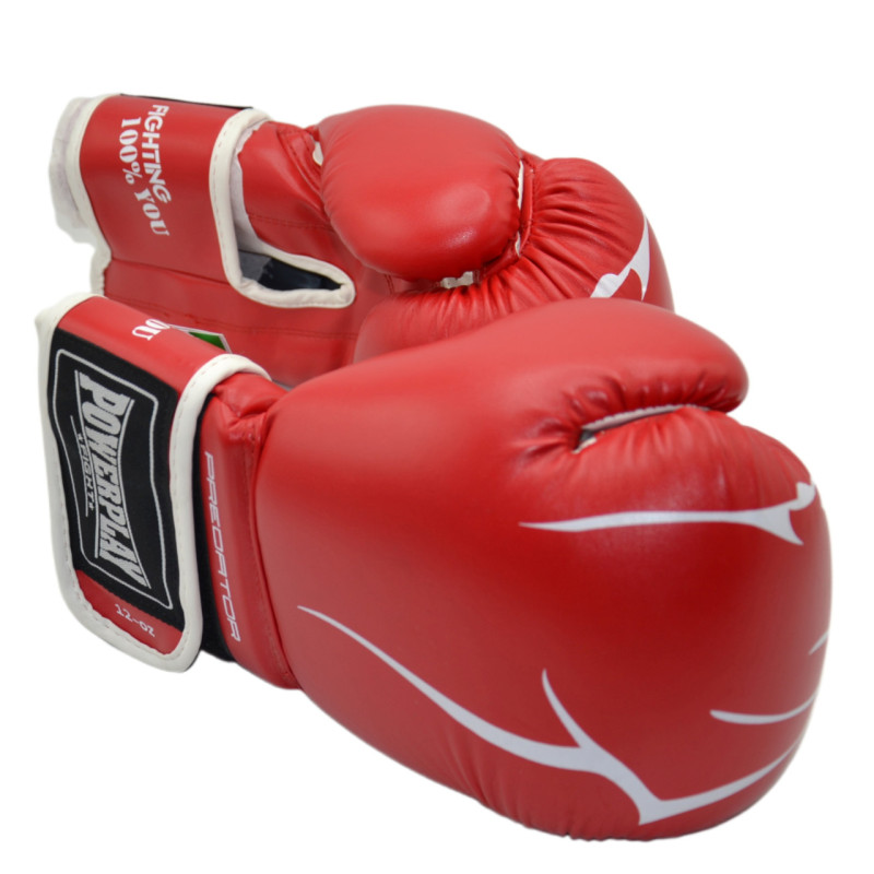 Боксерські рукавиці PowerPlay 3018 Jaguar Червоні 10 унцій