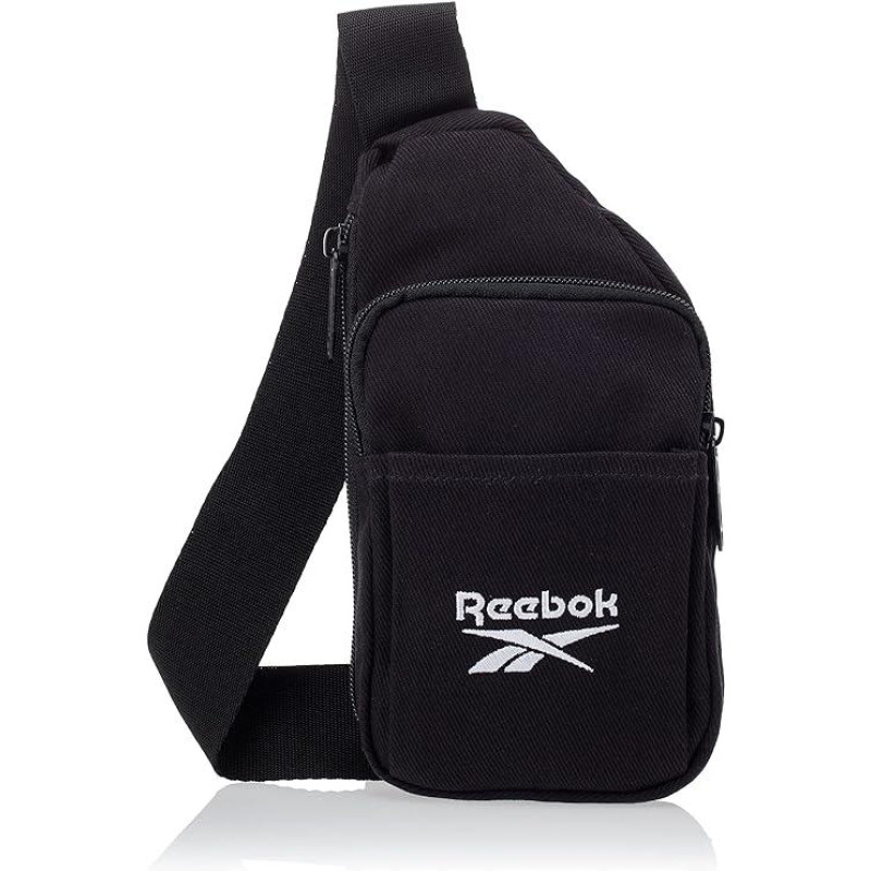 Нагрудная сумка-бананка через плечо, слинг Reebok Classic Foundation черная
