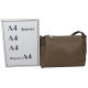 Жіноча шкіряна сумка на плече Borsacomoda бежева